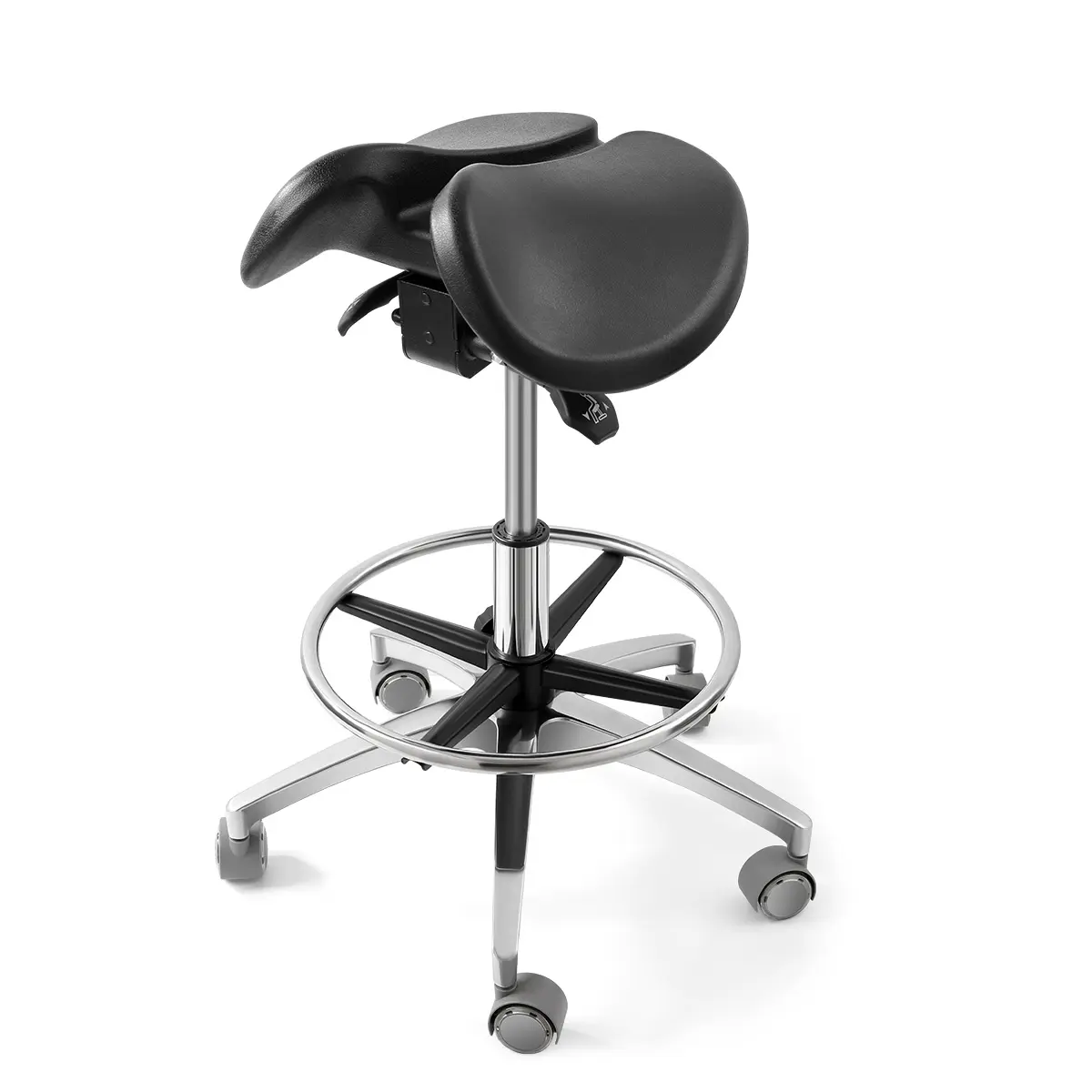 Nuovo sgabello da sella per sedia da dentista che rotola sedia odontoiatrica girevole ergonomica per clinica di massaggio per ufficio odontoiatrico salone SPA