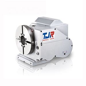 新的转盘4轴cnc AR-210B第四轴工作台与尾座cnc 4轴cnc旋转台，带强大的气动制动器 - Product Image 1