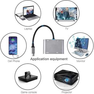 热卖5合1 c型集线器扩展坞站笔记本电脑坞站C至VGA <span class=keywords><strong>USB</strong></span> <span class=keywords><strong>3.0</strong></span> SD RJ45 PD