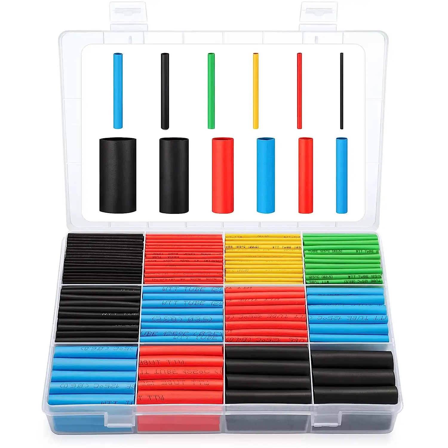 530PCS Colored Heat Shrink Tube Boxed Bagged Insulation Sleeve Box Electrician Wiring tube manufacturer