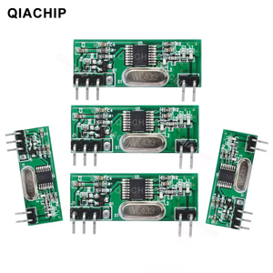QIACHIP 433Mhz Módulo receptor de RF universal Superheterodino UHF ASK/OOK Demodulación 433,92 Mhz Interruptor remoto Kit de bricolaje inalámbrico - Product Image 5