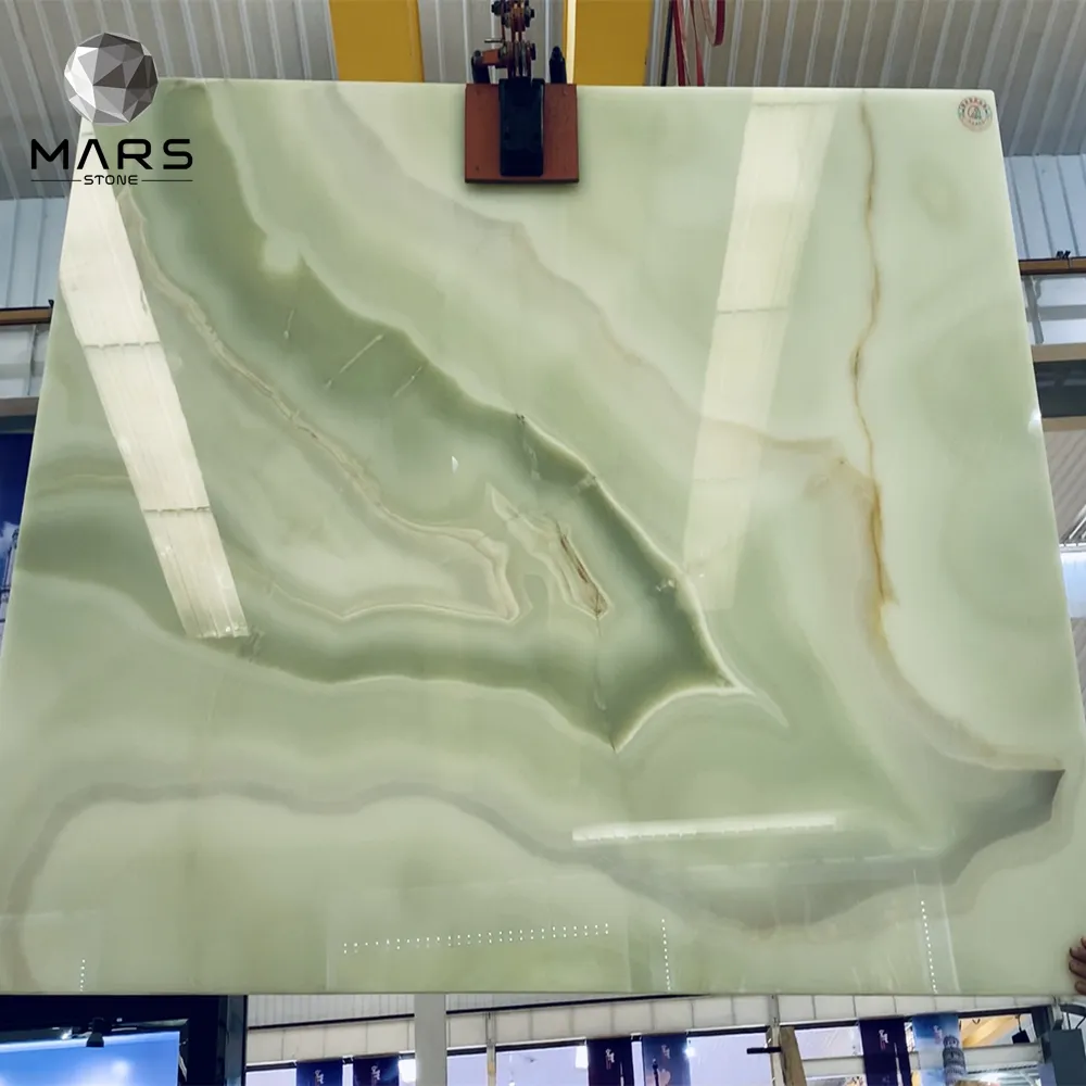 Guter Preis Natur marmor Badezimmer boden Grüner Marmor Onyx Für Hintergrund Wohnkultur