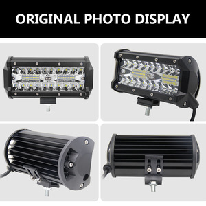 Superbleds 7 inç LED ışık Bar çalışma ışığı 120W nokta sel ışın LED iş lambası şeridi Off Road traktör kamyon SUV motosiklet tekne - Product Image 6