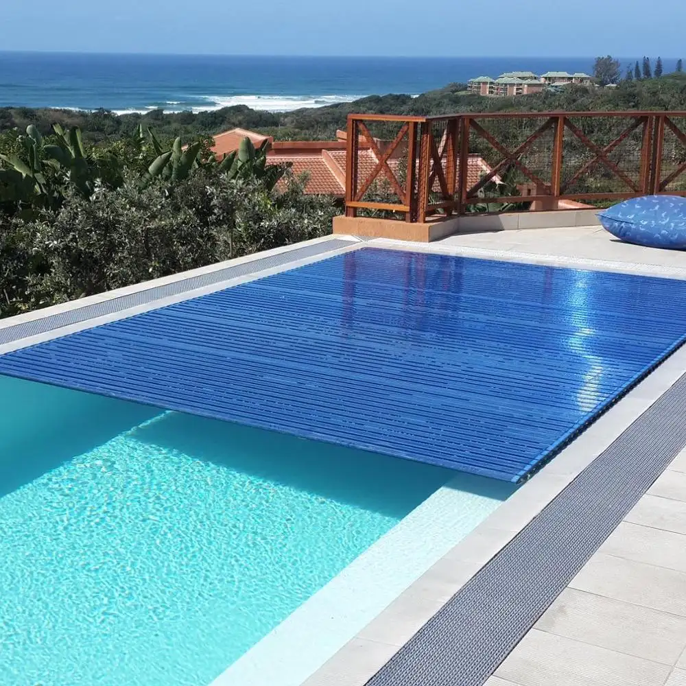 Cubierta de piscina tejido de Lona de PVC con tratamiento UV, cubierta de piscina