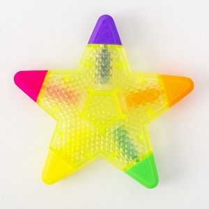 Sáng Tạo Mới Lạ Quà Tặng Khuyến Mãi <span class=keywords><strong>Highlighter</strong></span> Bút Đánh Dấu Hình Ngôi Sao 5 Màu Sắc Trong 1 - Product Image 6
