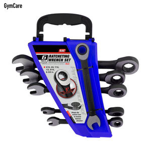 Bộ cờ lê kết hợp, tay cầm kim loại, đầu mở, thép carbon dẻo, 6 chiếc, kích thước 8mm và 10mm, bán buôn - Product Image 2