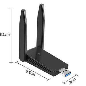 1300Mbps USB WiFi Dongle Adapter USB 3.0 <strong>WI</strong>-<strong>FI</strong> Wireless Network Card with 5dBi Dual Band 2.4GHz/<strong>5GHz</strong> High Gain Dual Antenna - Product Image 5
