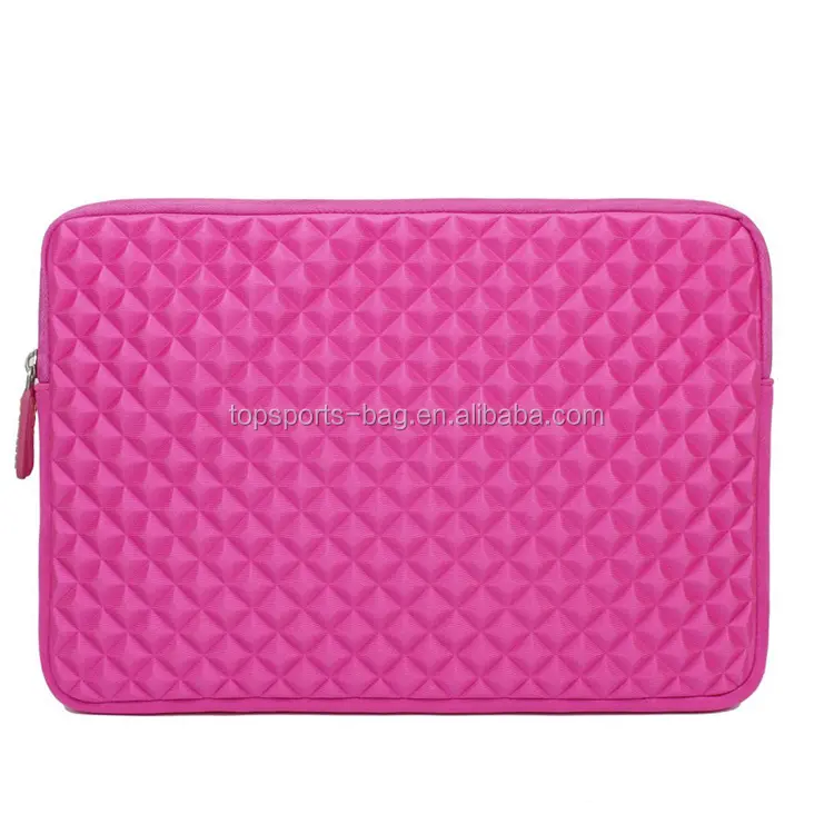 Compatível 13-13.3 polegada Notebook Computador Laptop Sleeve Velvet Soft Inner Diamante Espuma Neoprene Laptop Bag