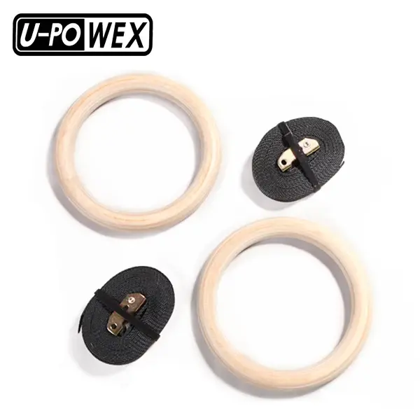 Best selling Fitness Training Strength Training Wooden Gymnastic Rings Wood power Rings