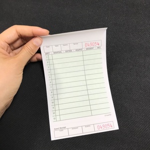 两部分无碳餐厅客人支票本印在胶印纸纸板瓦楞纸板双层板上，用于支付账单 - Product Image 5
