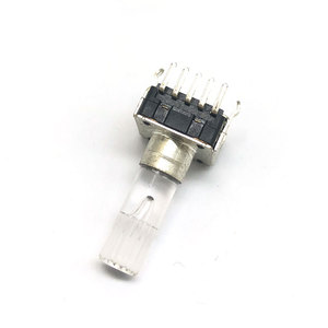 Fabrik beste Qualität heißer Verkauf E12mm Audio Encoder 12 15 18 24 Impulse Kunststoff-Schacht-Encoder mit Tastenschalter - Product Image 4