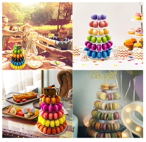 Bán hot-Tier xách tay Macaron tháp hiển thị đứng cho thực phẩm hoặc thức ăn vật nuôi Mini Macaron đứng - Product Image 6