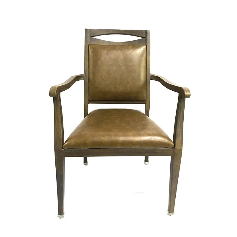 Imitação madeira metal design couro sintético poltrona cadeira