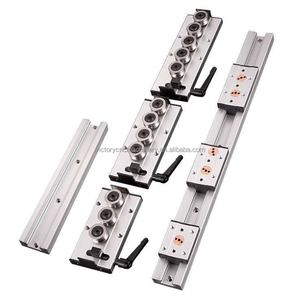 Bloque de rodamiento de guía lineal de doble eje con tres ruedas, rodillo cuadrado de aluminio, bloque deslizante de riel de guía - Product Image 1