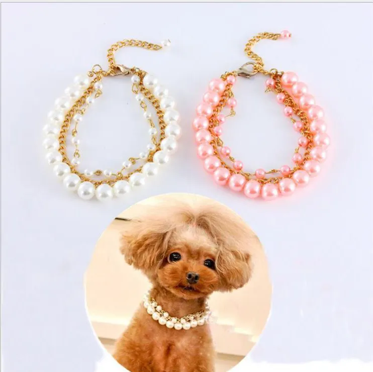 Pearl Jewelry Pet Collar Necklace For Dog And Cat