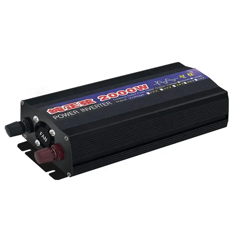 Inverter a onda sinusoidale pura da 12V a 220V 2000W convertitore di tensione da corrente a corrente alternata 12 220 mini-car