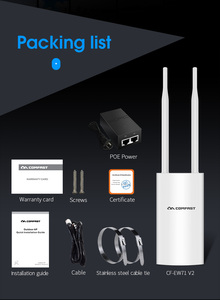 COMFAST N300 yüksek güç açık hava 2.4GOuter ayrılabilir anten kablosuz Wifi yönlendirici/AP tekrarlayıcı/genişletici - Product Image 6