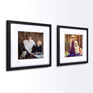 ชุดกรอบรูปสีดํา 12x12 กรอบรูปสี่เหลี่ยมพร้อมแผ่นรองจอแสดงผล รูปภาพ 8x8 หรือ 12x12 ไม่มีกรอบรูปแบบแผ่นรอง - Product Image 3