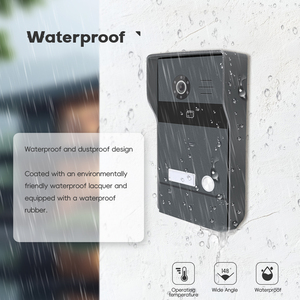 TCP/IP <strong>Video</strong> <strong>Intercom</strong> with 10.1inch Color Screen Monitor <strong>Video</strong> Recording Camera Doorbell Kit - Product Image 5
