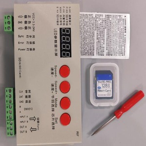 Pixel programmabili del regolatore 5V 12V 24V K-1000C 1024 della luce del Pixel Led di Digital per colore di sogno ha condotto la luce 1024 punti 63*35*22mm