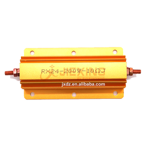 Özelleştirilmiş korumalı ve kanatlı direnç RX24 200W 10R 10 ohm 10OHM 10RJ altın alüminyum kabuk yüksek güç dirençleri - Product Image 2