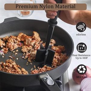 批发不粘耐热捣碎器碎肉机研磨机厨房工具汉堡碎牛肉混合切碎机