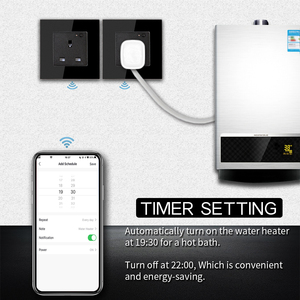 Bingoelec mejor precio Smart Home enchufe de pared 3 pines vidrio templado WIFI controlado Material de cobre 16A corriente nominal enchufe de la UE - Product Image 2