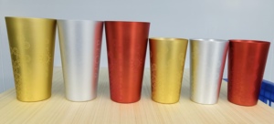 Pint kupa renk değişimi 600ml parti dünya bardak plaj kullanımlık Metal alüminyum özel bira CupAdvertisingShot fincan 400ml 500ml 600ml - Product Image 2