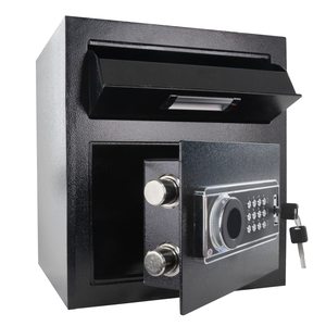 家庭、ビジネス、オフィス、ホテルの収納用のテンキーと安全なキーロック付きの貸金庫 - Product Image 1