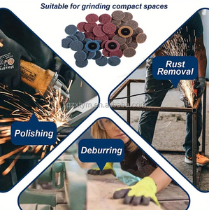 Quick Change 2-Inch Abrasive <strong>Disc</strong> with Plastic Backing Coarse Medium Fine Surface Conditioning for Stainless Steel &amp; Metals - Product Image 5