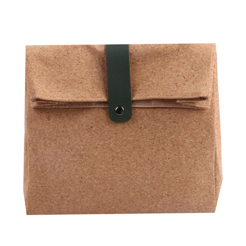 High Quality Cork 210D PVC leather comfortable Make Up bag store goods and cosmetics cosmetic bag storage bag