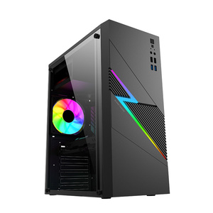 Office <strong>Pc</strong> Custom <strong>case</strong> with 4 Usb Version RGB Strip ATX <strong>Pc</strong> Cabinet - Product Image 2