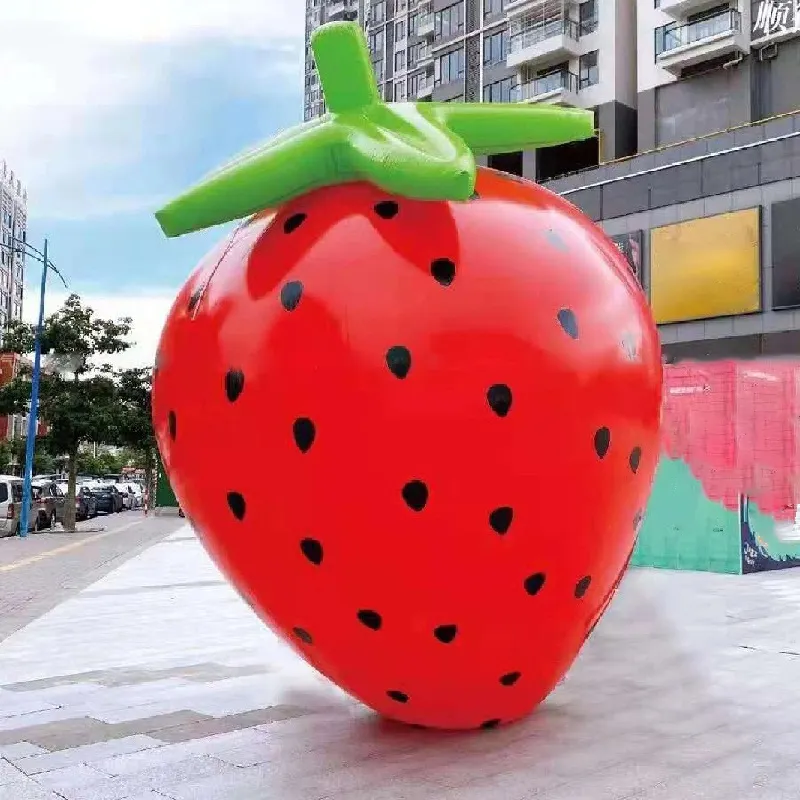 도매 휴일 대형 사용자 정의 과일 딸기 모양 마당 이벤트 옥외 광고 풍선 장식