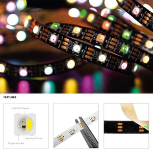 קסם sk6812 <span class=keywords><strong>12v</strong></span> rgbw 5050 smd הוביל רצועה כיסוי אור ברור עבור חיצוני 5v <span class=keywords><strong>12v</strong></span> 24v 1m 3 מ '5m 10m