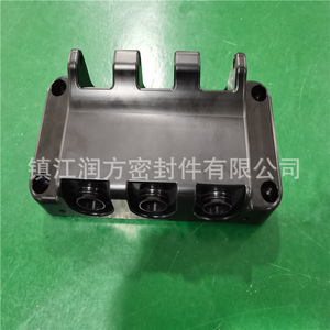 Five-axis Is Used To Fill Black Carbon Fiber, Graphite And Polytetrafluoroethylene (<strong>PTFE</strong>) Special-shaped Parts According