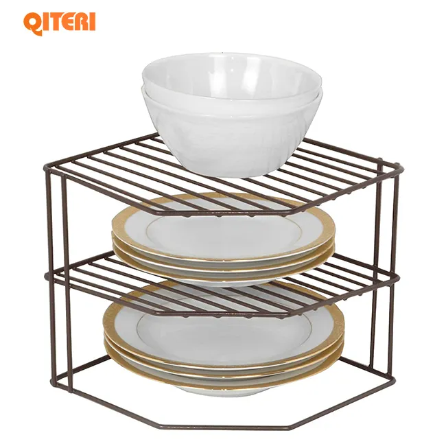 Hb Smart Design 3-Tier Keukenrek-Stalen Metalen Draad-Roestbestendige Platen, Schalen, Kast En Pantry Organiseren