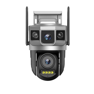 4G Kamera Dual Lens 3 Bildschirm Drahtlose IP-Außen kamera 6K 12MP CCTV Audio Auto Tracking Farbe Nachtsicht - Product Image 1
