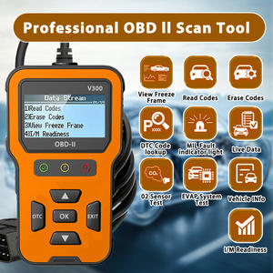 V300 المتقدمة OBD2 الماسح الضوئي قارئ رمز المهنية وأداة الفحص التشخيصي للسيارات البيانات الحية والتحقق من محرك ضوء العرض - Product Image 2