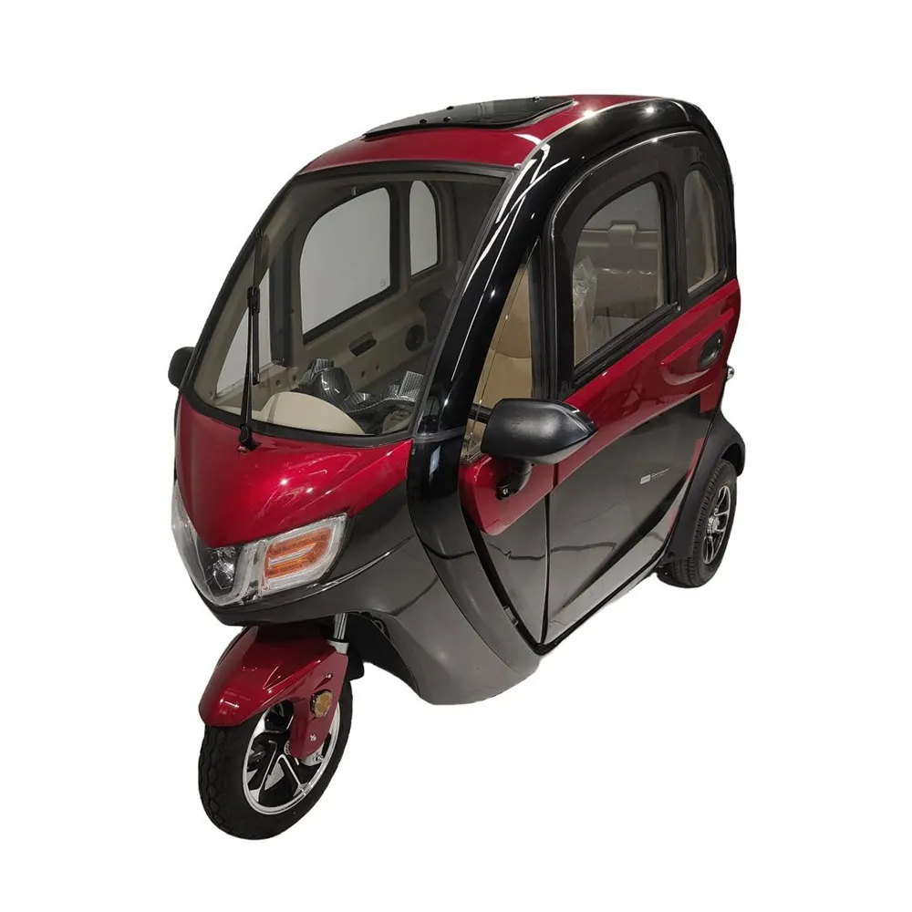 2024 EEC 1200W fully enclosed electric tricycle for elderly adults mobility scooter