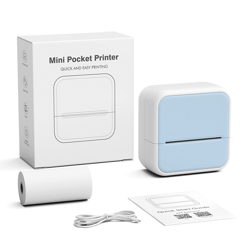 Macaron blue (with 1 roll of paper)