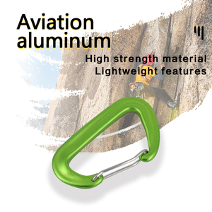 Jensan khéo léo thiết kế 7075 Nhôm d-hình dạng Carabiner Anodized dây thép Cửa Khóa Snap <span class=keywords><strong>hook</strong></span> cho khai thác mỏ - Product Image 4