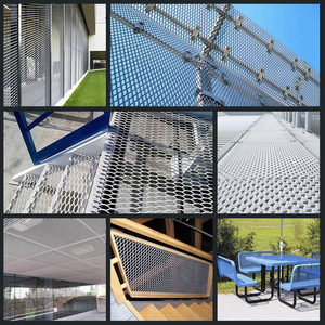 Hot Sale Aluminium Expanded dekorative Drahtgitter Panel 3D Wand fassade Dekoration für Balkon Außen bau Schutz