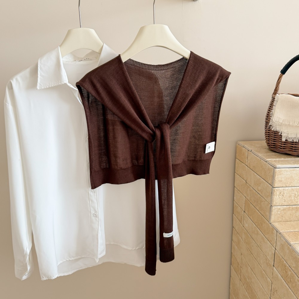 100 tencel label tank top-coffee color