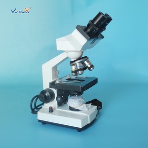Microscopio Binocular biológico para Biología de Células humanas y animales, microscopio de cosmética preparado, portaobjetos - Product Image 6