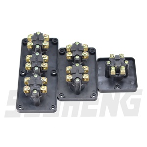 SSSHENG kontrol düğmesi PKE112-3 IP40 10A basmalı düğme anahtarı PKE serisi 3 düğme kutusu anahtarı PKE112-1/2 - Product Image 5