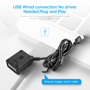NETUM Mini QR Motor de montaje fijo, lector de código de barras 2D, módulo de código de barras integrado - Product Image 4