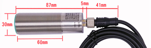 M30 200KHz 0,1-2M Ultraschalls ensor Verschiebung bereich Analog sensor Spannung und Stroma usgang Näherung schalter Sensor
