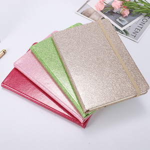 New Design Bright PU Leather Cover <strong>Notebook</strong> A5 Shine Line Pages Diary Flash Color <strong>Notebook</strong> with <strong>Elastic</strong> <strong>Strap</strong> for Stock - Product Image 6