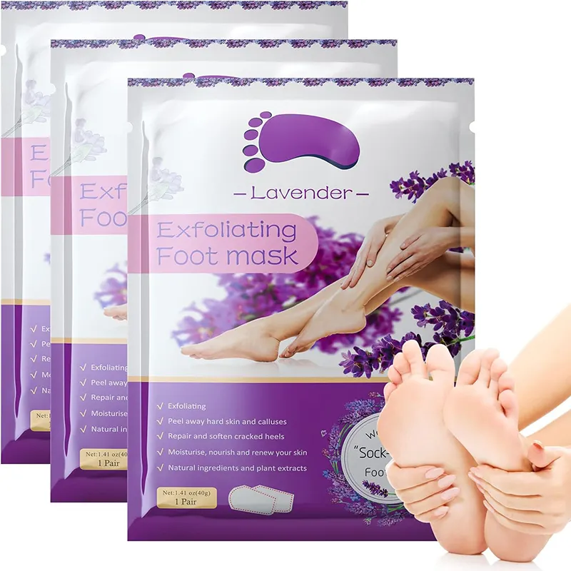 Foot Peel Mask Callus Remover Exfoliating Peeling Calluses Dead Skin Baby Soft Smooth Touch Feet-Men Women Exfoliating Foot Mask