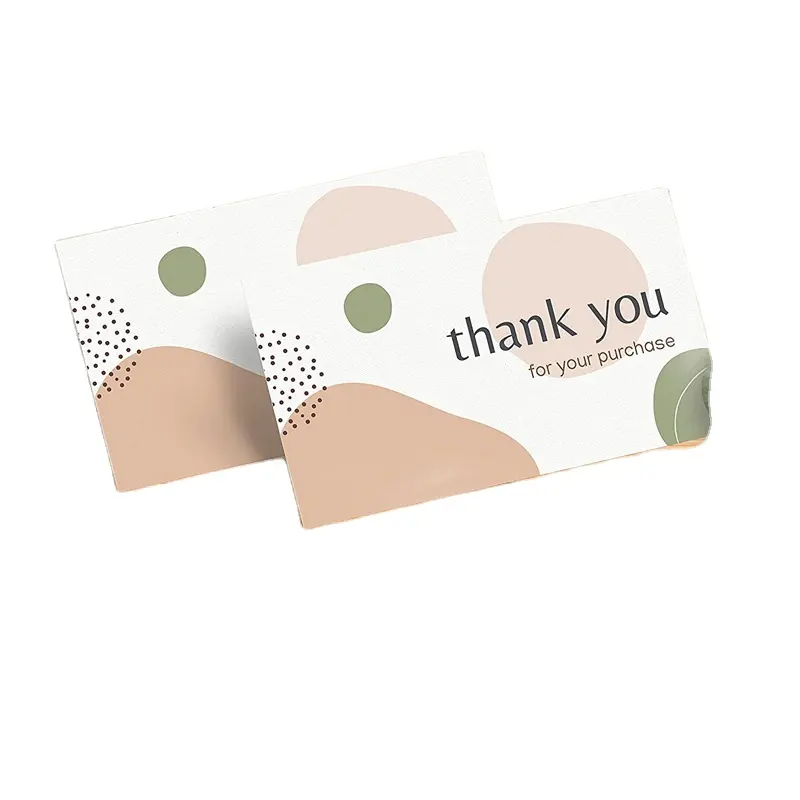 Stampa Logo Kid Friendly biglietti di ringraziamento carino bella grazie piccole carte biglietti di ringraziamento fatti a mano